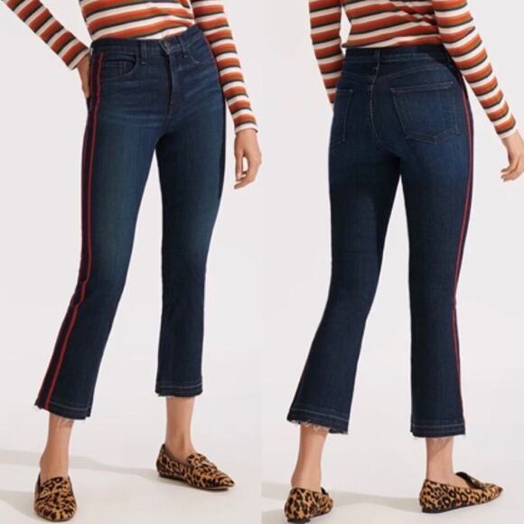 Veronica Beard Carolyn High Rise Baby Boot Cut Flare Jeans Midnight Wash size 26 - Picture 1 of 11